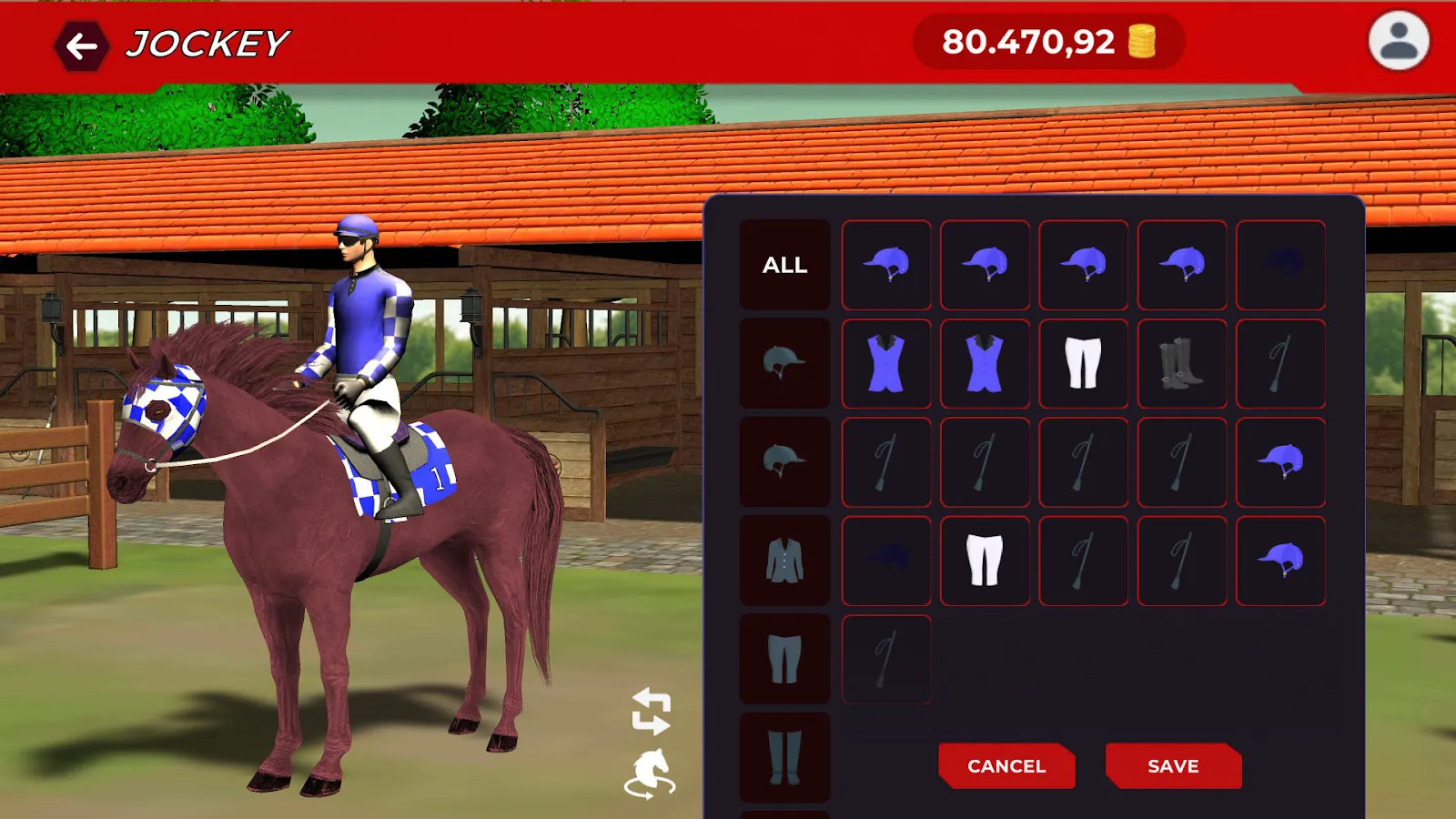 Setting up the in-game character and the NFT horse