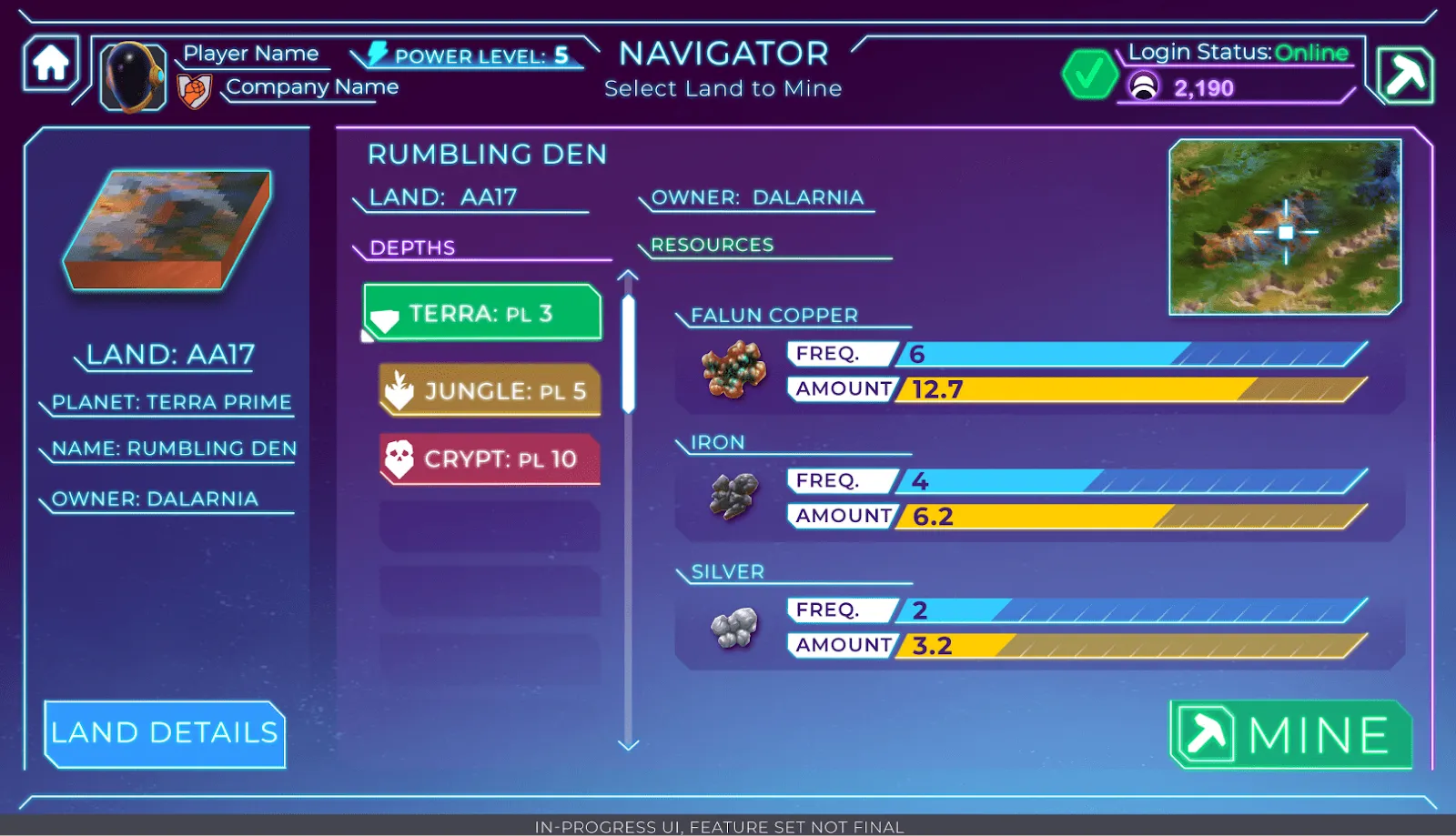 Mines of Dalarnia NFT Game Overview – Clarnium Platform