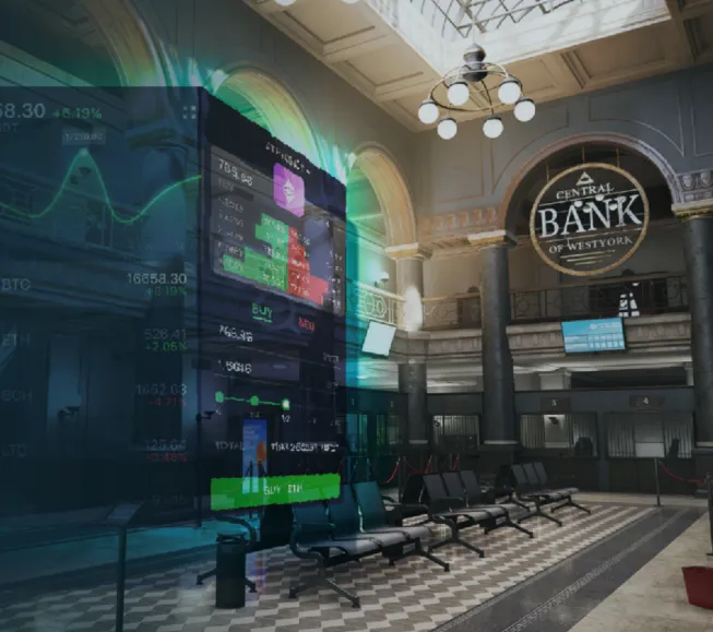 Bank where you can interact with DeFi platforms and protocols