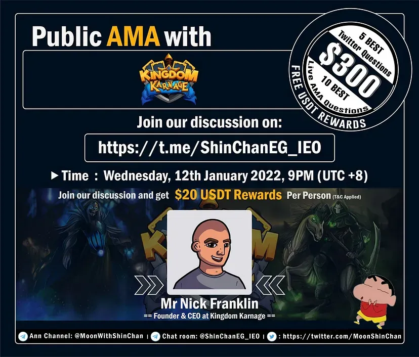 Kingdom Karnage AMA Summary Recap with Shin Chan Community (12.01.22)